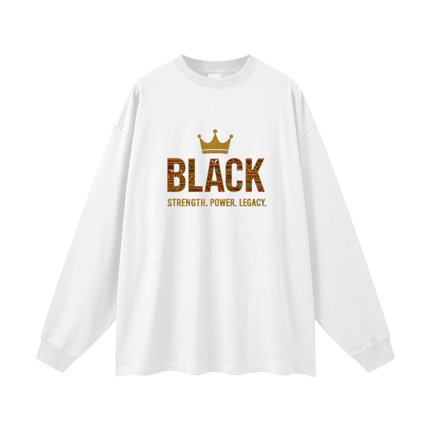 Pine Town Black legacy  Oversized Unisex Long Sleeve T-Shirt
